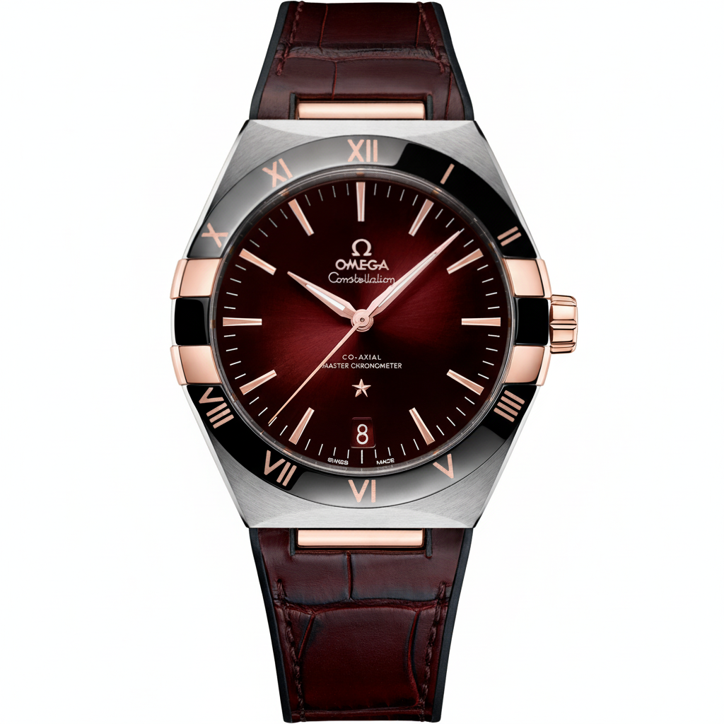 Constellation 41mm Steel Leather Strap